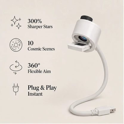 Starloom – USB Galaxy Projector Night Light with Swappable Glass Slides + 50% OFF