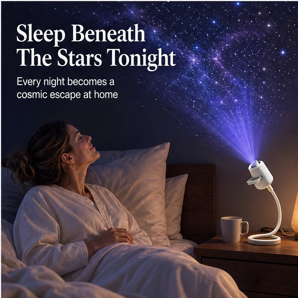 Starloom – USB Galaxy Projector Night Light with Swappable Glass Slides + 50% OFF