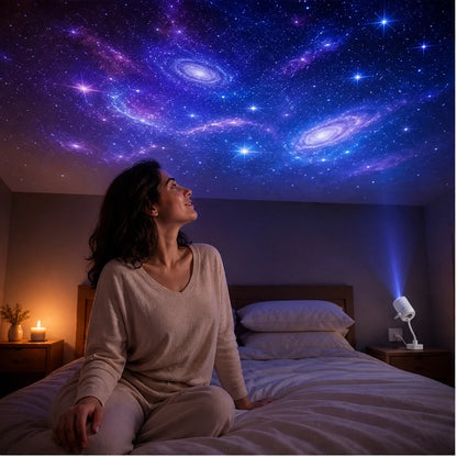 Starloom – USB Galaxy Projector Night Light with Swappable Glass Slides + 50% OFF