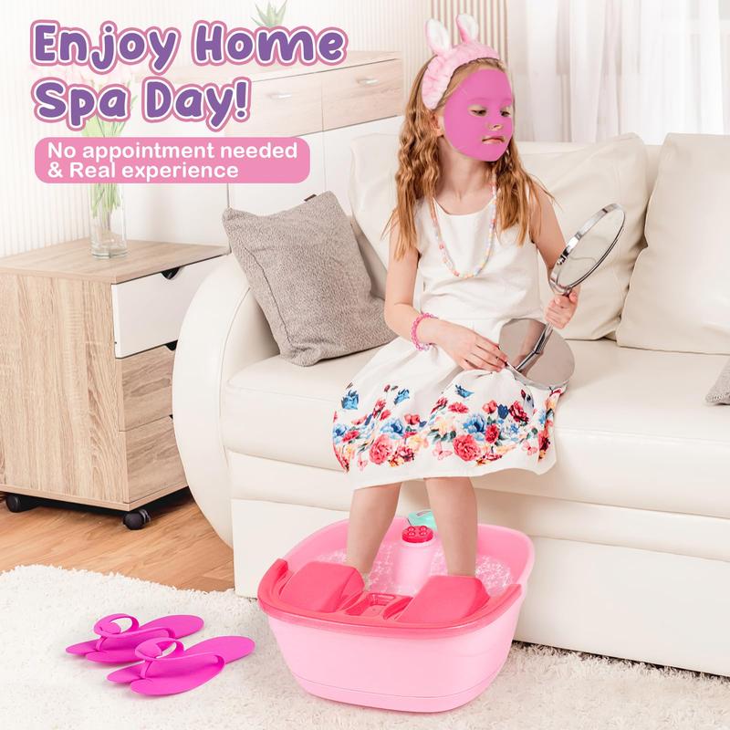 50% RABATT | LilSpa™ | Kids Spa & Beauty Set – Fußspa, Peel-Off Nagellack & Masken | Wellness-Tag für Zuhause