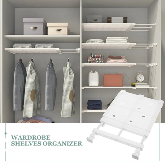 50% RABATT | ExtendShelf™ | Verstellbares Spannregal – Schrank-Organizer ohne Bohren | Mehr Stauraum & Ordnung