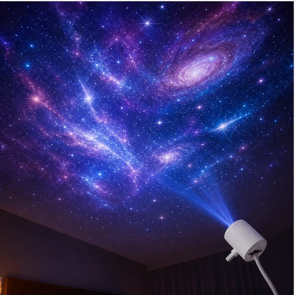 Starloom – USB Galaxy Projector Night Light with Swappable Glass Slides + 50% OFF