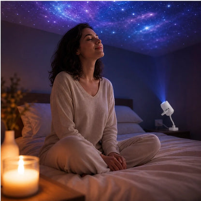 Starloom – USB Galaxy Projector Night Light with Swappable Glass Slides + 50% OFF