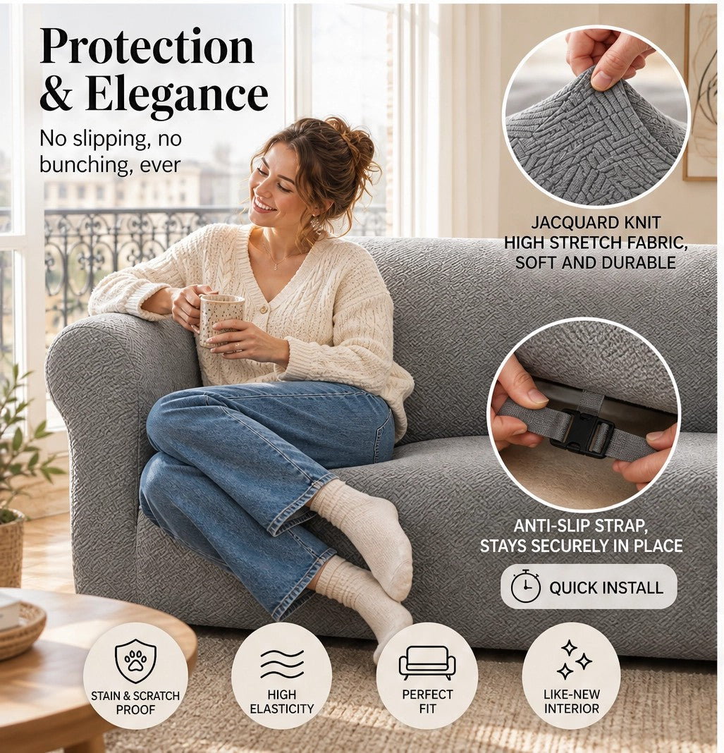 Snuggard™ – Rutschfester Premium-Sofabezug mit Ultra-Stretch – jetzt 50 % Rabatt