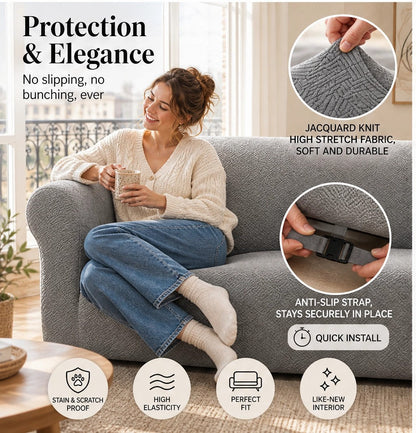 Snuggard™ – Rutschfester Premium-Sofabezug mit Ultra-Stretch – jetzt 50 % Rabatt