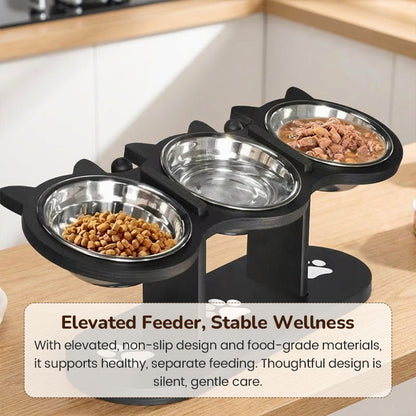 PawFeast™ | Höhenverstellbare Futterschale – Sauber, ergonomisch & gesund für Haustiere