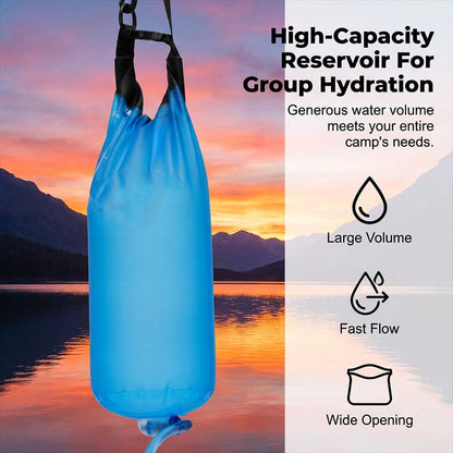 AquaVive™ | Gravity-Wasserfiltersystem – Sauberes Trinkwasser unterwegs, ganz ohne Pumpen