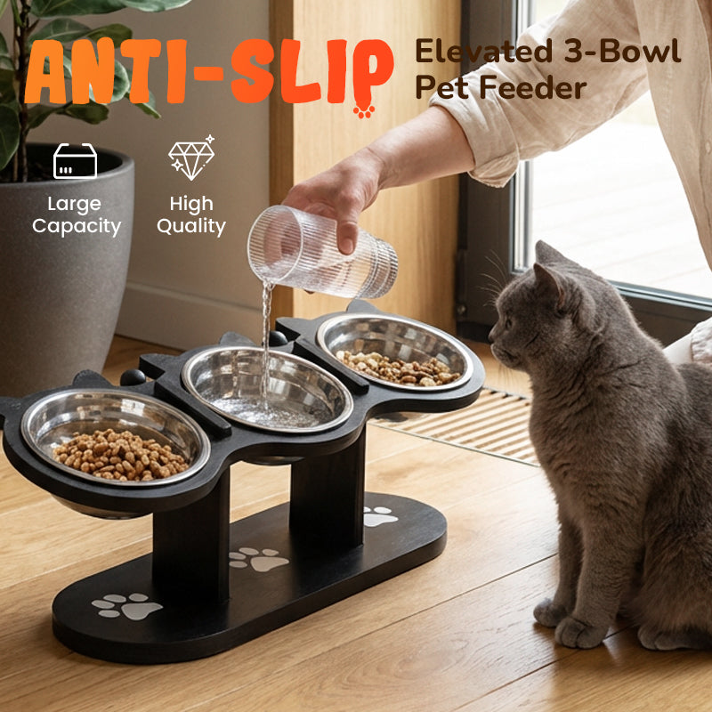 PawFeast™ | Höhenverstellbare Futterschale – Sauber, ergonomisch & gesund für Haustiere