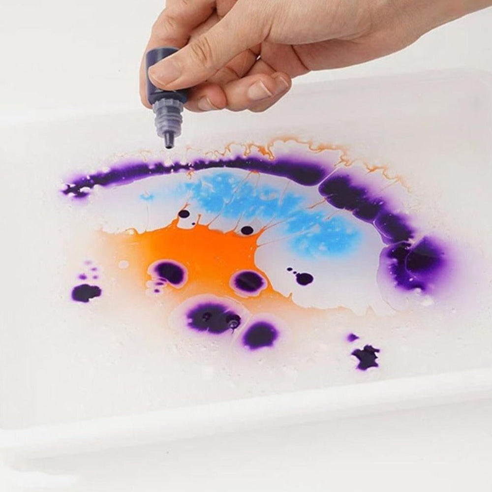 50% RABATT | ColoraFlow™ | Wasser-Marmorier-Set – Ungiftiges, BPA-freies Kreativset für Kinder & Erwachsene für sauberes, einfaches Kunstgestalten