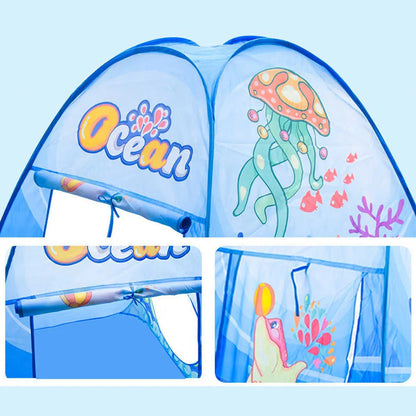 50% RABATT | KidZone™ |  3-in-1 Spielzelt mit Tunnel & Bällebad für aktive Kinder