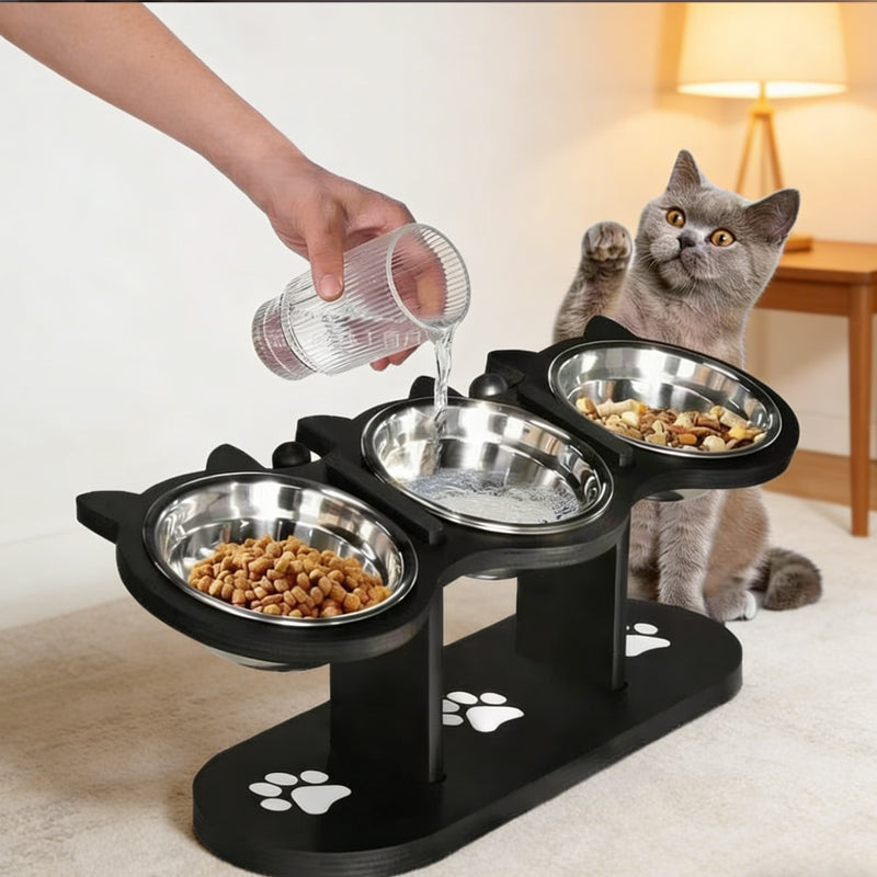 PawFeast™ | Höhenverstellbare Futterschale – Sauber, ergonomisch & gesund für Haustiere