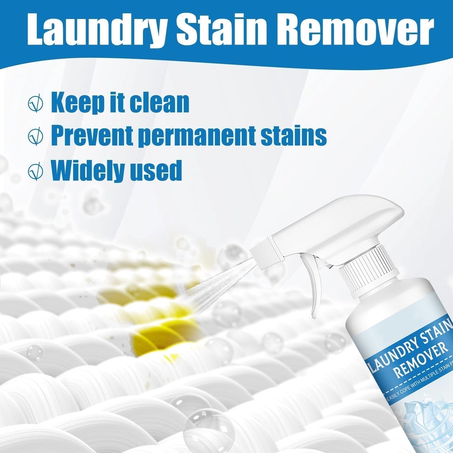 50% Rabatt | PowerStain™ | Flecken-Spray 60ml – Sofortige Fleckenentfernung für Kleidung, Fett & Schweiß