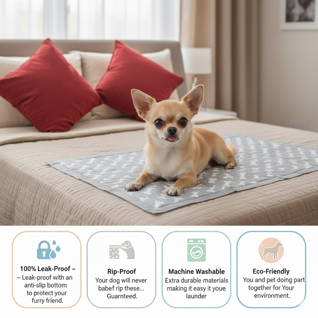 1+1 GRATIS | PetPad™ | Hundetoiletten Pads – Geruchskontrolle, ultra saugstark & auslaufsicher