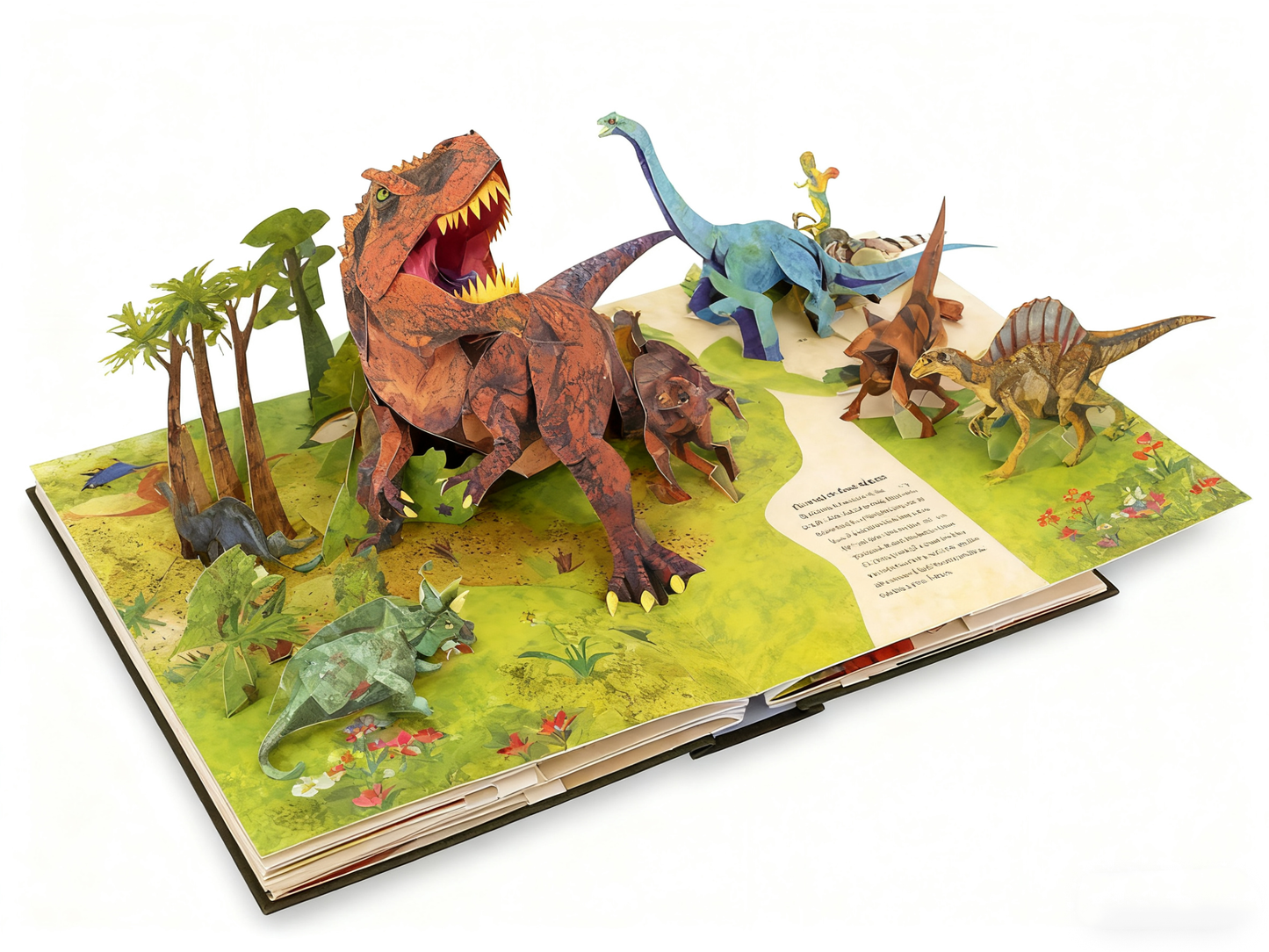 DinoVerse™ | 3D Dinosaurier Pop-up Buch – Interaktives Lernbuch für Kinder ab 4 Jahren | Faszinierende Urzeit-Abenteuer mit beweglichen 3D-Dinos