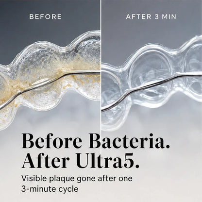 Purewave™ – 3-Modi Ultraschallreiniger für Zahnprothesen, Retainer & Aligner + 50 % RABATT