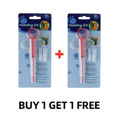 1+1 GRATIS | PawPiller™ | Tiermedizinspritze – Sicheres Füttern von Pillen & Flüssigkeiten für Hunde & Katzen