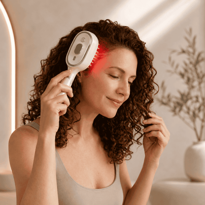 ScalpBoost™ 3in1 Dampf-Massagekamm mit Haaröl – für glänzendes & leicht kämmbares Haar