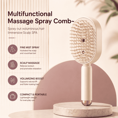 ScalpBoost™ 3in1 Dampf-Massagekamm mit Haaröl – für glänzendes & leicht kämmbares Haar