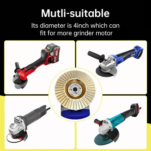 Holz Schleifscheiben Set 3-in-1 für Winkelschleifer | Formen, Schnitzen, Schleifen & Polieren | Präziser Abtrag, vibrationsarm