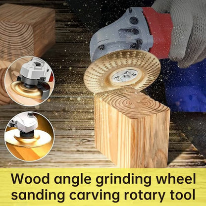 Holz Schleifscheiben Set 3-in-1 für Winkelschleifer | Formen, Schnitzen, Schleifen & Polieren | Präziser Abtrag, vibrationsarm