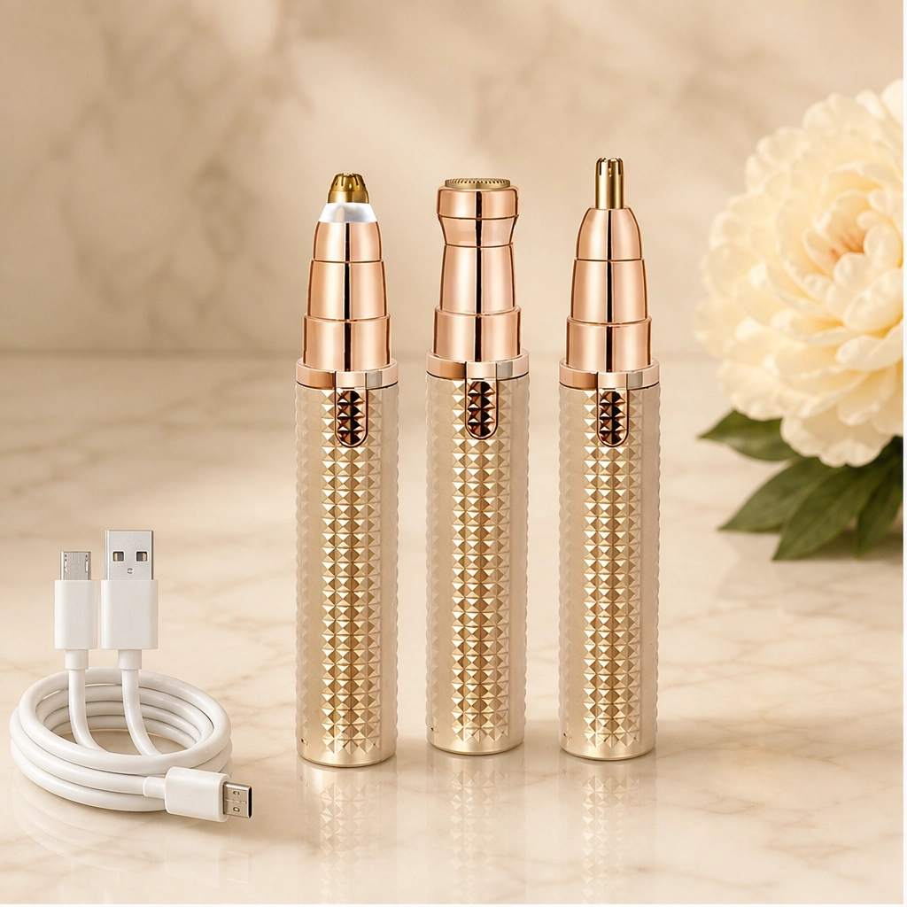Sleeklyn – 3-in-1 kabelloser Trimmer für Augenbrauen, Nase & Körper + 50 % RABATT