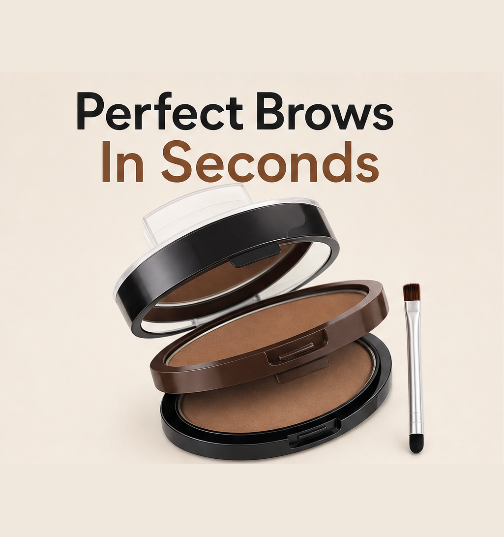 Curryn – Two-Tone Waterproof Eyebrow Powder Stamp + BUY 1 + PICK 1 FREE COLOR
