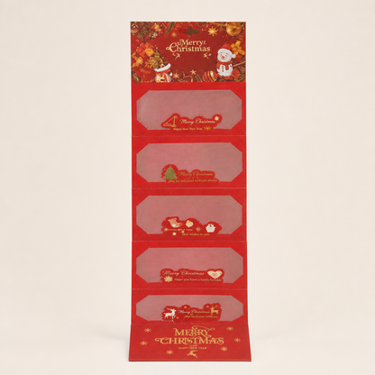 Merryvelle – Gold Foil 6-Slot Cascading Christmas Money Envelope + 1+1 FREE