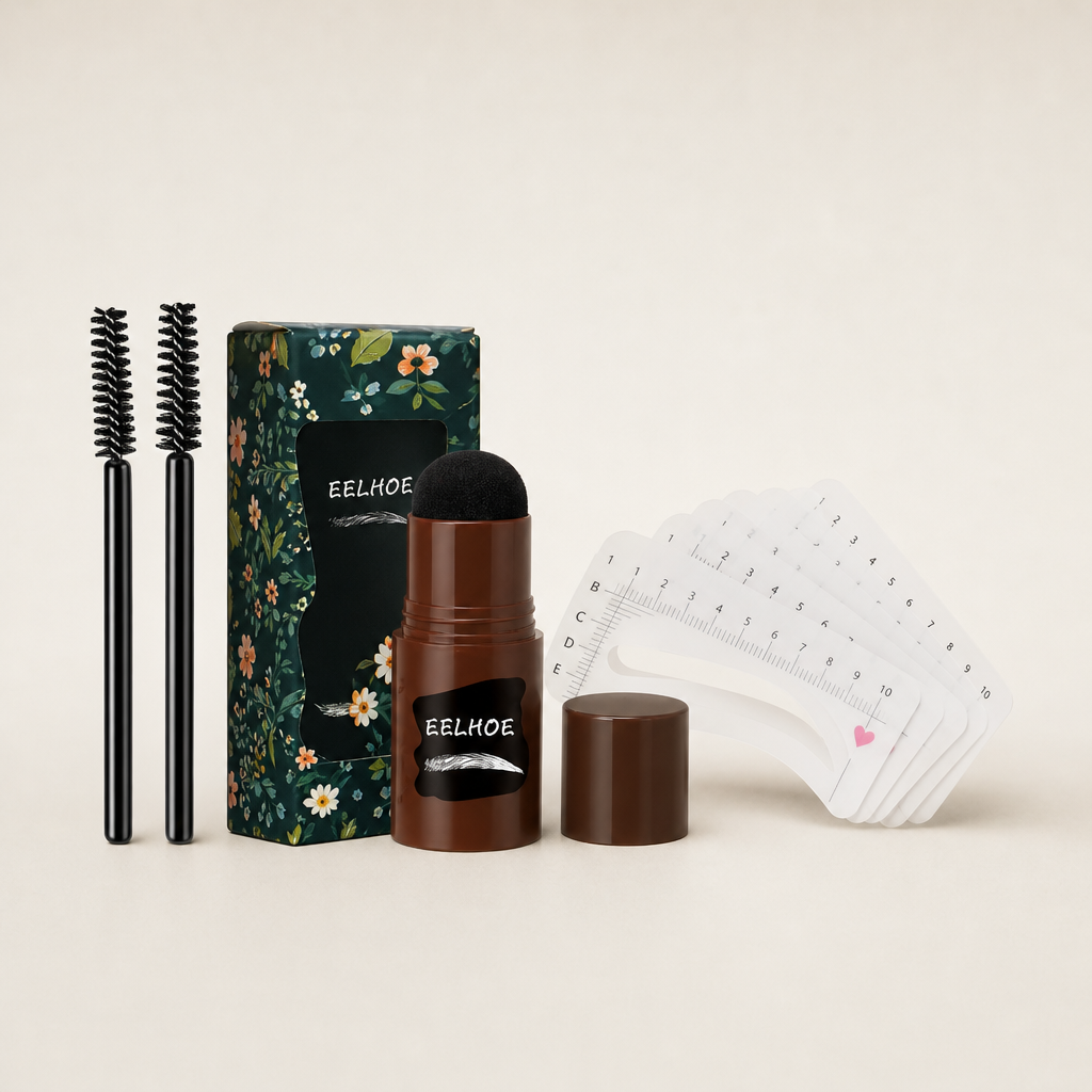Browmere™ | Wasserfestes Augenbrauen-Stempel- & Schablonen-Set für sofort volle, perfekt geformte Augenbrauen | 1+1 GRATIS