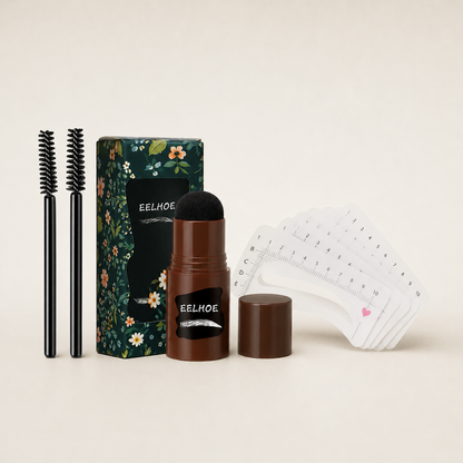 Browmere™ | Wasserfestes Augenbrauen-Stempel- & Schablonen-Set für sofort volle, perfekt geformte Augenbrauen | 1+1 GRATIS