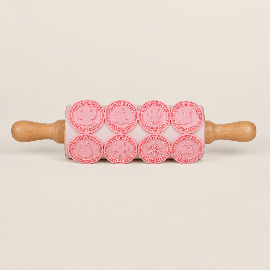 Merrymould – 3D-Präge-Weihnachtskeksstempel-Set + 50 % Rabatt