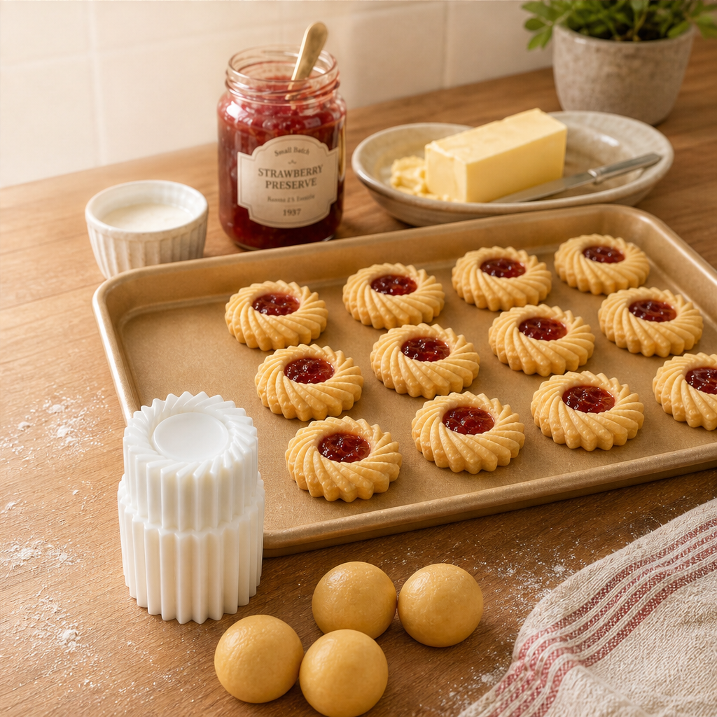 Letzter Tag: 2+2 Gratis | Crispora™ – 2-in-1 Gebäckform für perfekt geformte Teigtaschen & kreative Backideen!