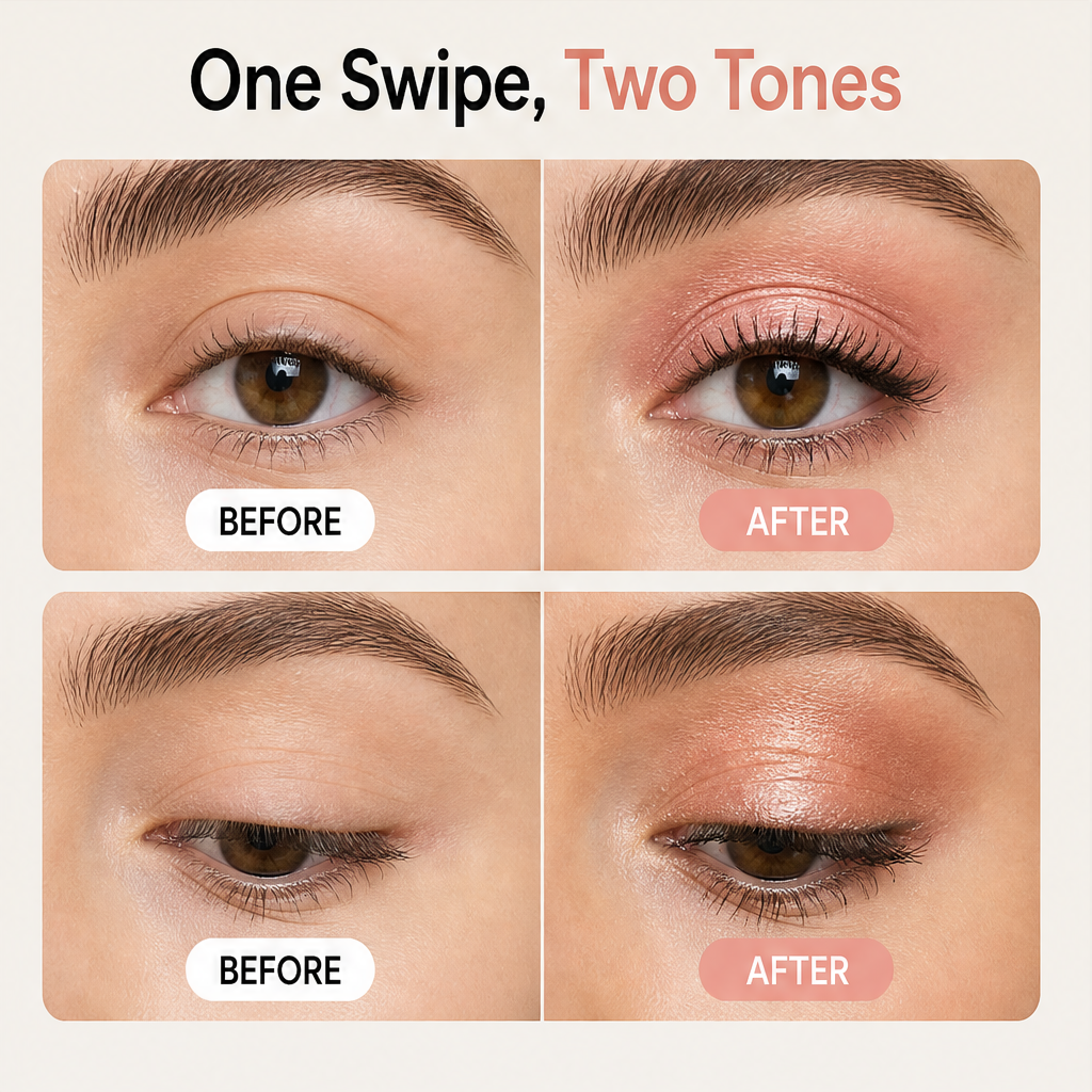 Duoshade Bloom™ | 2-in-1 Lidschatten-Stift-Set mit mattem & schimmerndem Finish | 1+1 GRATIS – Wunschfarbe frei wählen!