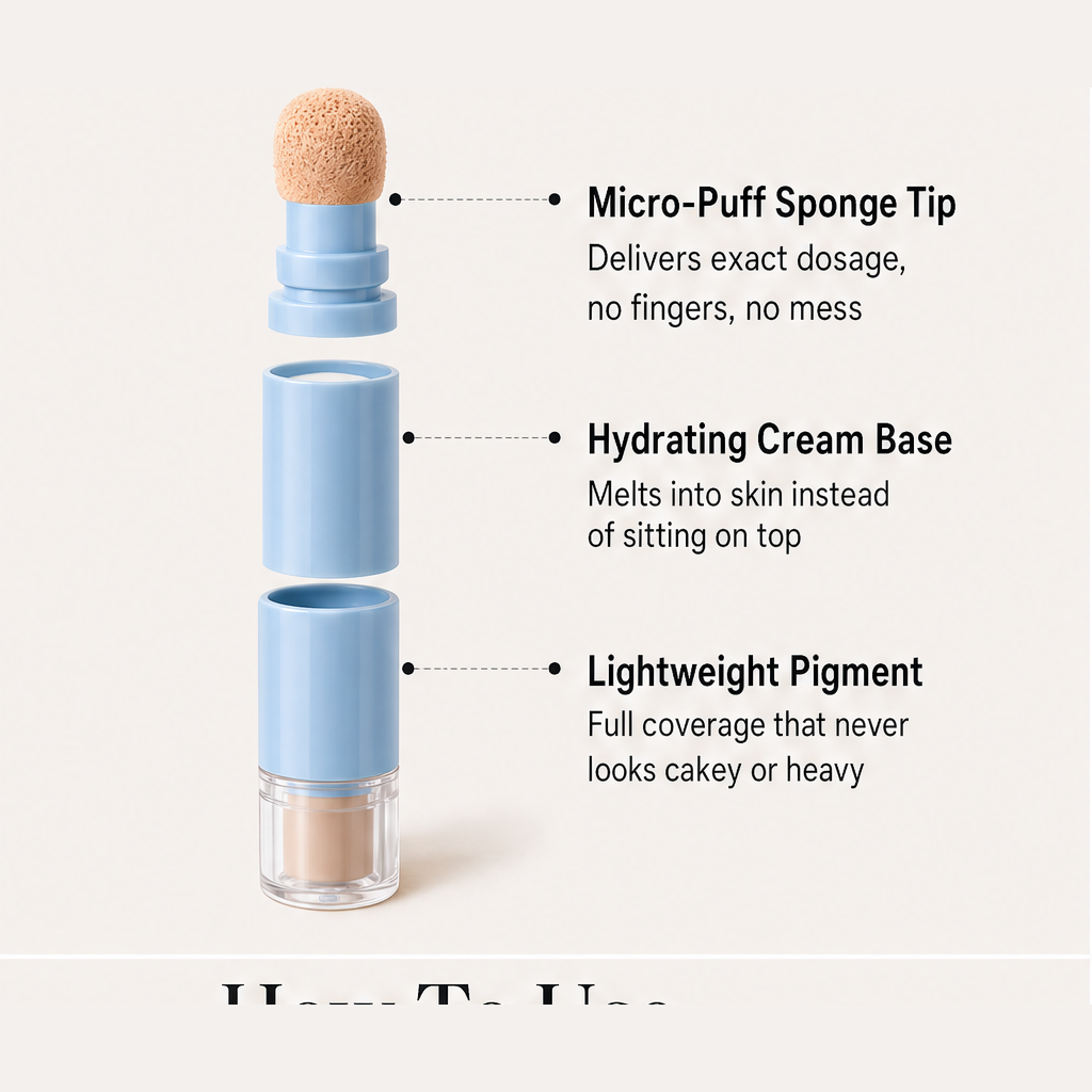 Dewglow – Hydrating Micro-Puff Applicator Liquid Concealer Pen | 50% Rabatt