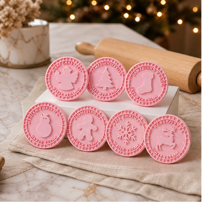 Merrymould – 3D-Präge-Weihnachtskeksstempel-Set + 50 % Rabatt