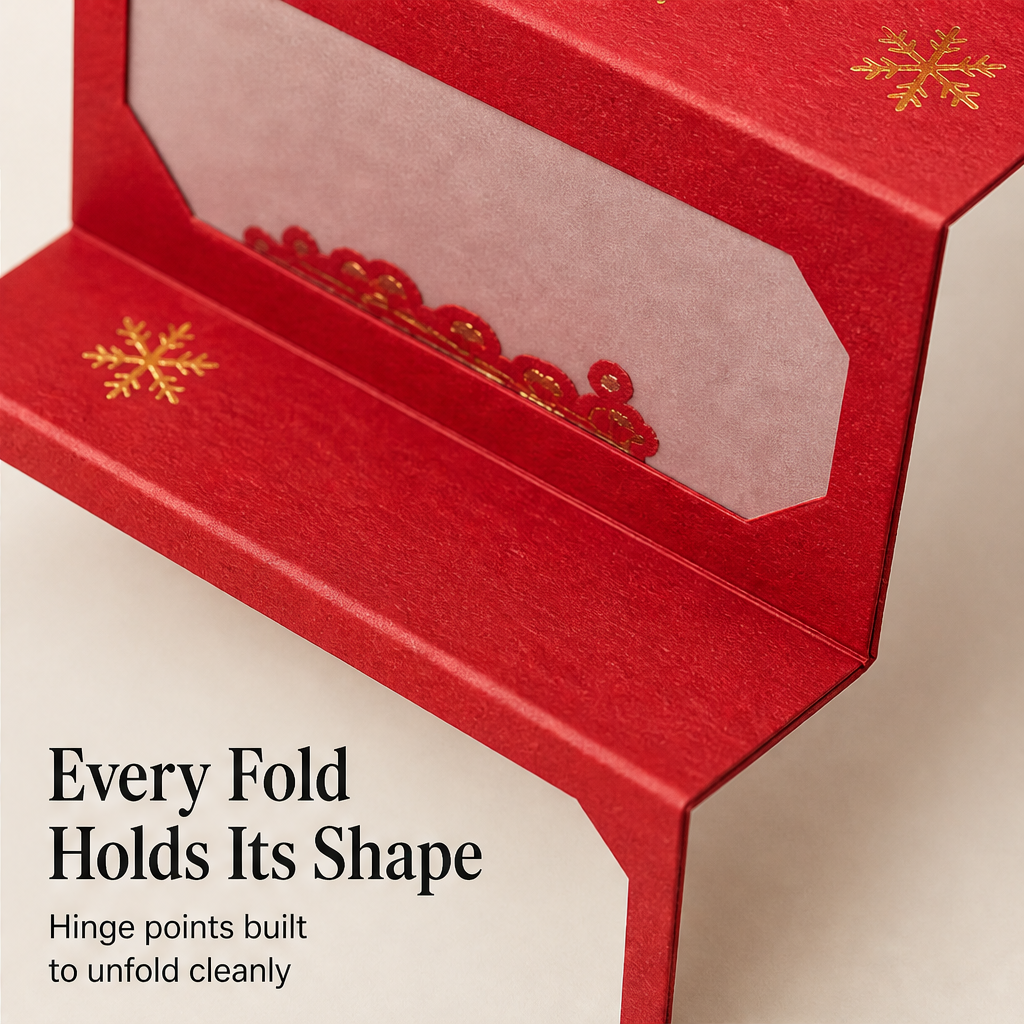 Merryvelle – Gold Foil 6-Slot Cascading Christmas Money Envelope + 1+1 FREE