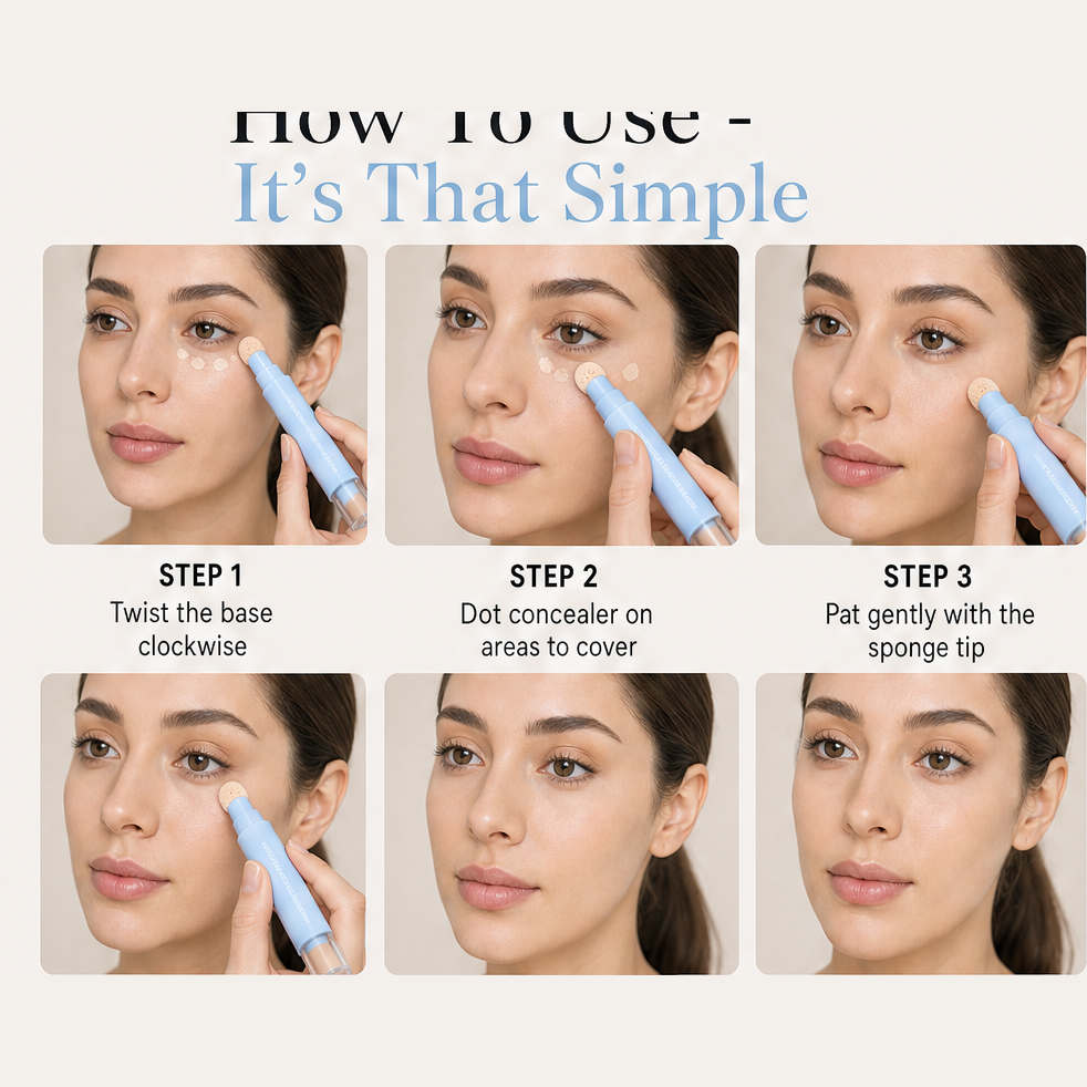 Dewglow – Hydrating Micro-Puff Applicator Liquid Concealer Pen | 50% Rabatt