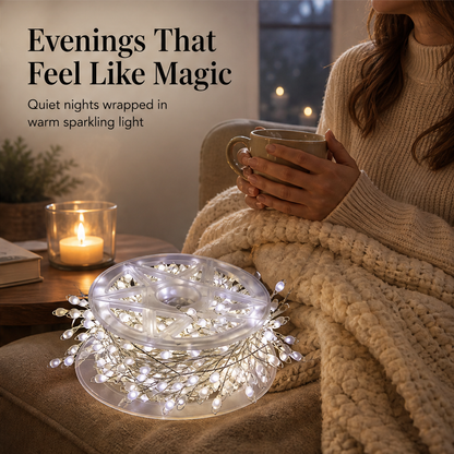Starburst Alcove™ | Funkelnde LED-Lichterkette aus Kupferdraht mit Feuerwerk-Effekt | 50 % RABATT