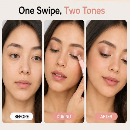 Duoshade Bloom™ | 2-in-1 Lidschatten-Stift-Set mit mattem & schimmerndem Finish | 1+1 GRATIS – Wunschfarbe frei wählen!