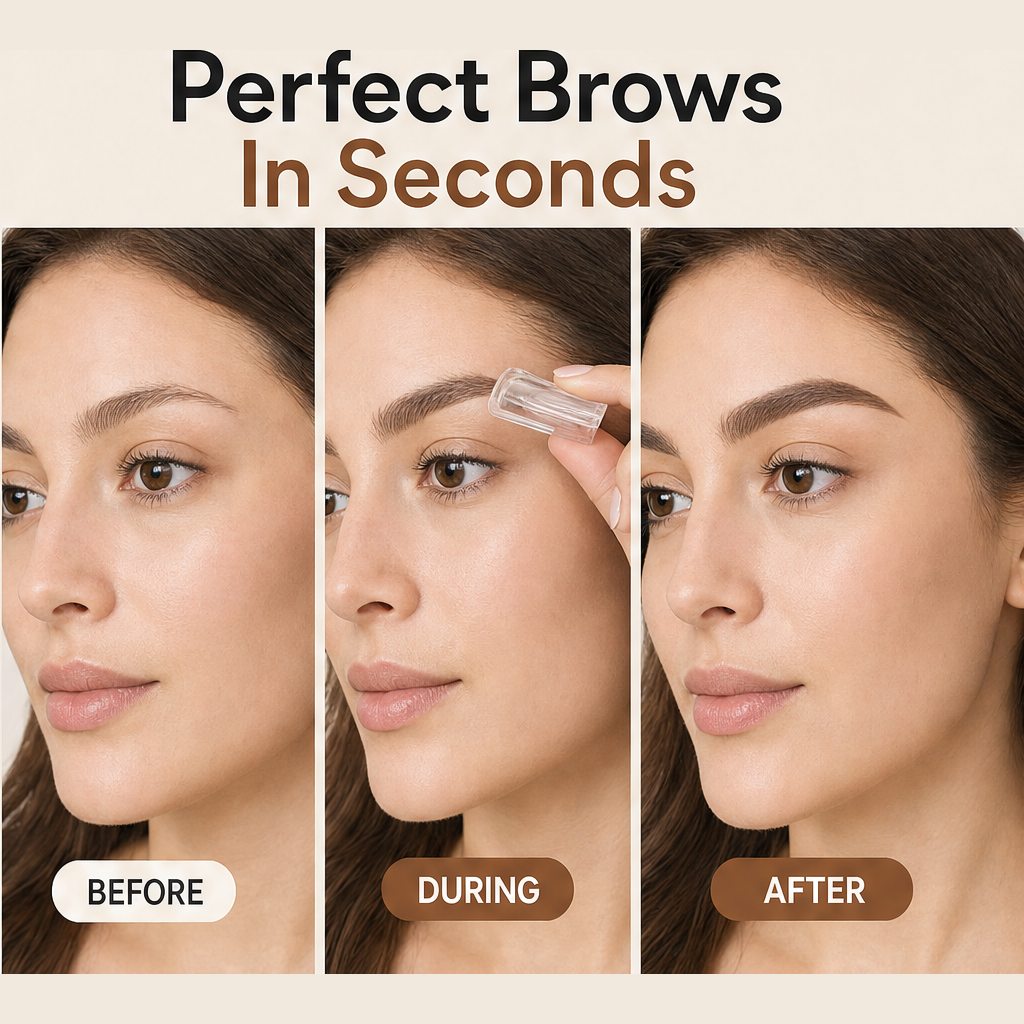 Curryn – Two-Tone Waterproof Eyebrow Powder Stamp + BUY 1 + PICK 1 FREE COLOR