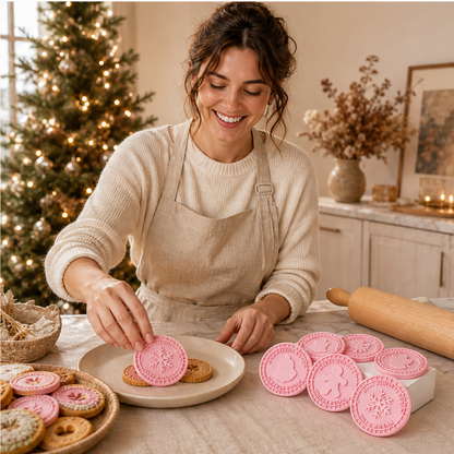Merrymould – 3D-Präge-Weihnachtskeksstempel-Set + 50 % Rabatt