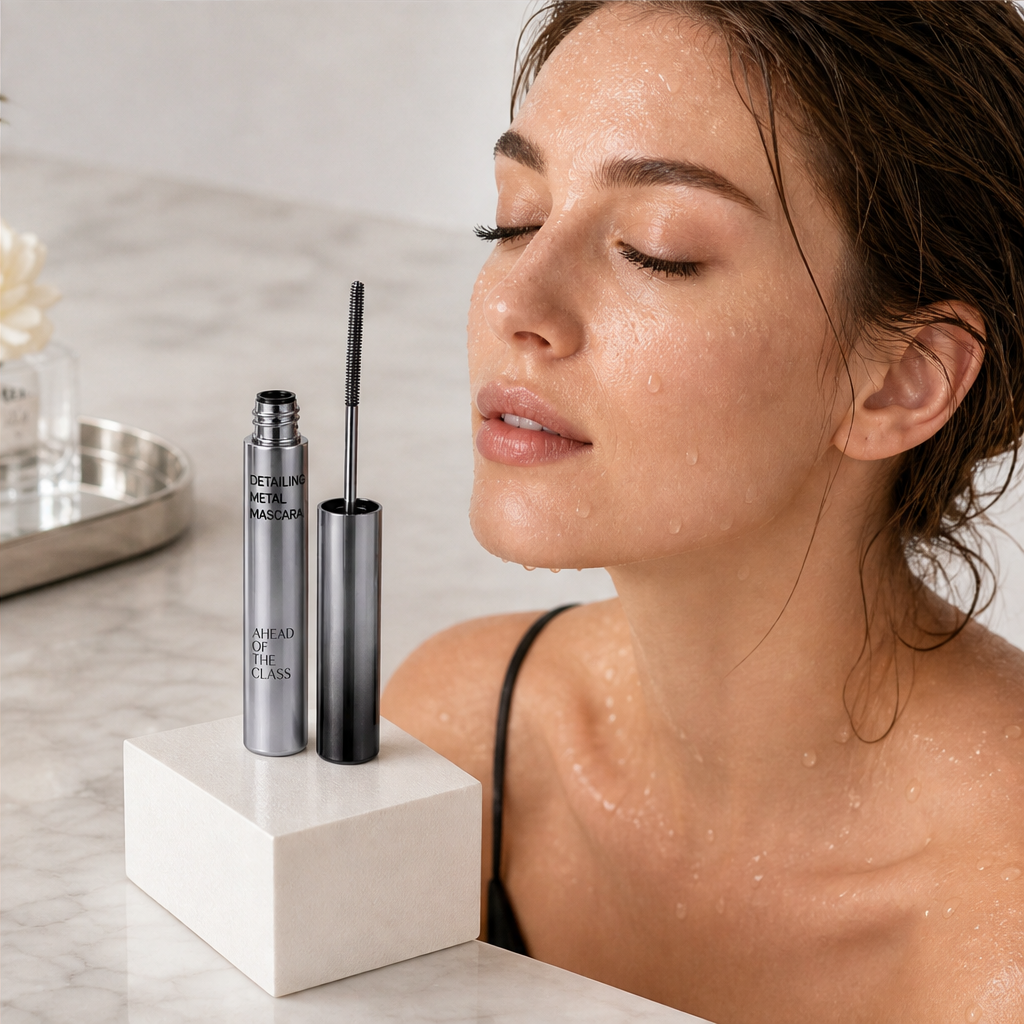 Lashcroft™ | Wasserfeste Mascara mit Metallbürste für längere, perfekt geschwungene Wimpern | 1+1 GRATIS