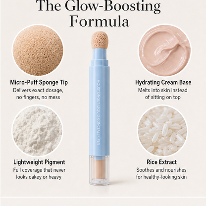 Dewglow – Hydrating Micro-Puff Applicator Liquid Concealer Pen | 50% Rabatt