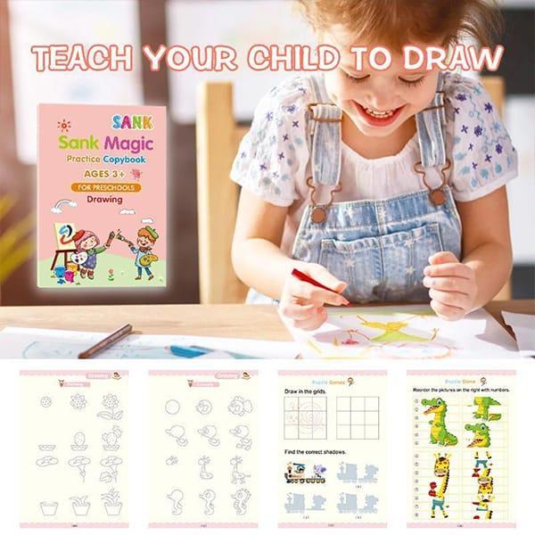 KidBook – 4er-Set Notizbücher mit Zauberstift