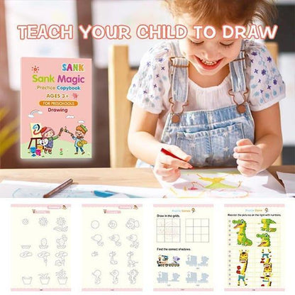 KidBook – 4er-Set Notizbücher mit Zauberstift