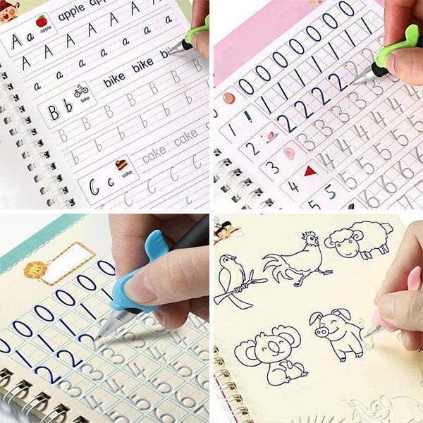 KidBook – 4er-Set Notizbücher mit Zauberstift