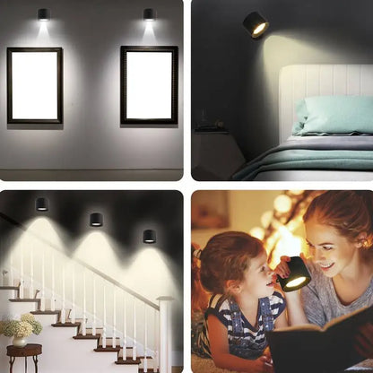 GlühendesWunder™ Kabellose 360° LED-Lampe | Ambient Light & Touch-Steuerung | Wiederaufladbar & Modernes Design