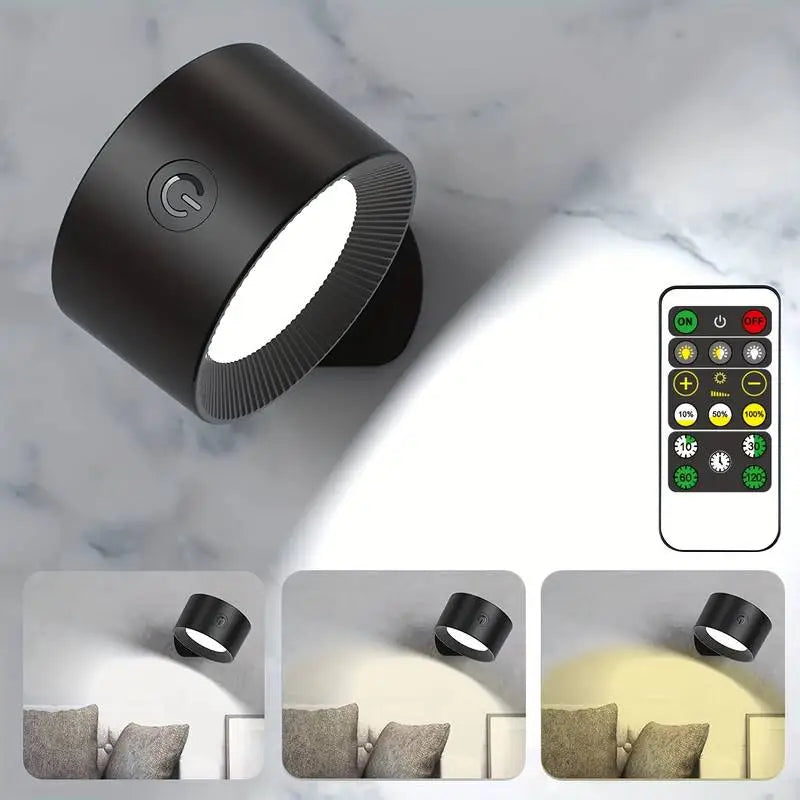 GlühendesWunder™ Kabellose 360° LED-Lampe | Ambient Light & Touch-Steuerung | Wiederaufladbar & Modernes Design