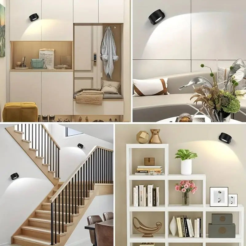 GlühendesWunder™ Kabellose 360° LED-Lampe | Ambient Light & Touch-Steuerung | Wiederaufladbar & Modernes Design