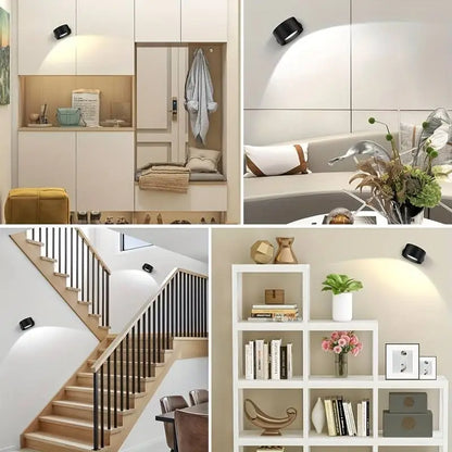 GlühendesWunder™ Kabellose 360° LED-Lampe | Ambient Light & Touch-Steuerung | Wiederaufladbar & Modernes Design