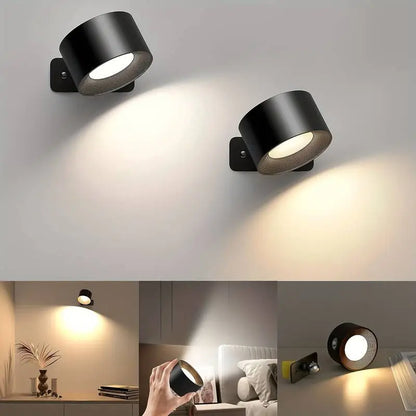 GlühendesWunder™ Kabellose 360° LED-Lampe | Ambient Light & Touch-Steuerung | Wiederaufladbar & Modernes Design